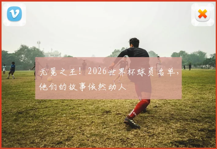 无冕之王!2026世界杯球员名单,他们的故事依然动人